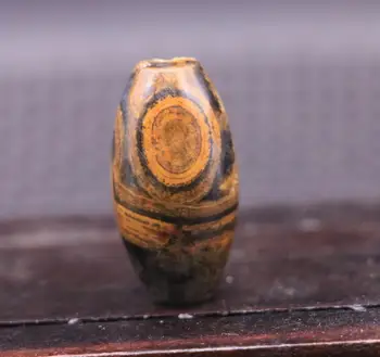 

Super Energy From LK brother Sauces Magic Energy Tibetan old Agate Natural Eye Meng dZi Bead Healing Amulet 20220AW