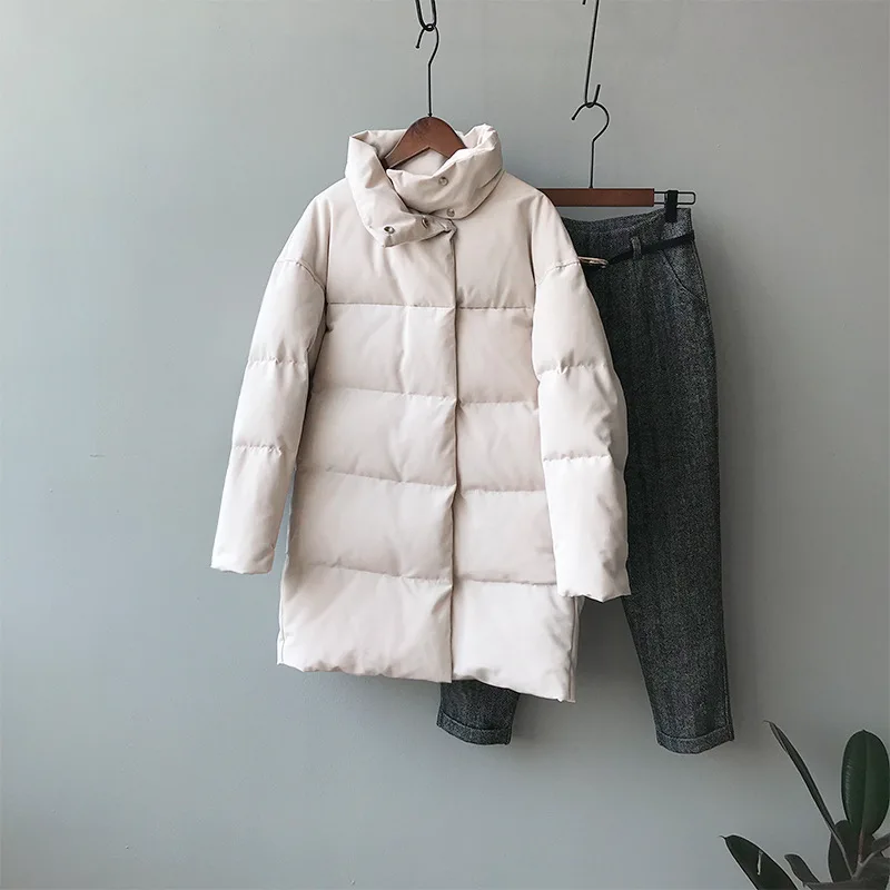 Finest 2019 Women Thick Winter Coat Stand Collar Women Jacket Coat Women Oversize Loose Coat Outerwear Fem
