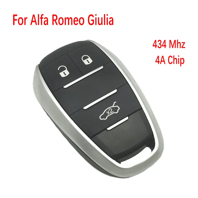 US $183.99 Datong World Smart Card Key For ALFA ROMEO Giulia Replace Promixity Car Remote Control Key 434 Mhz 4A Chip Keyless Entry