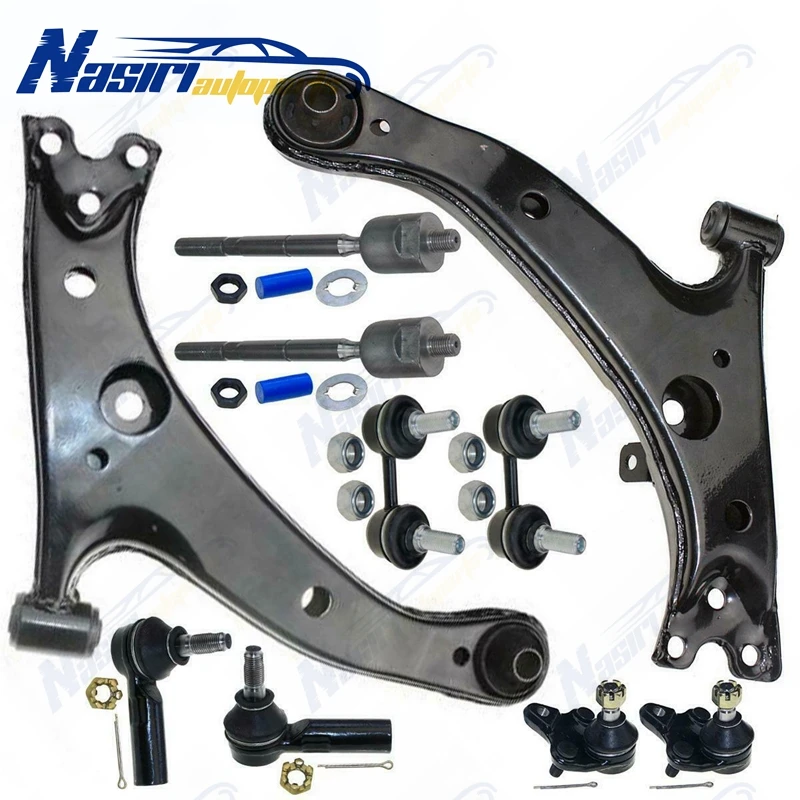PartsW 12 Pc Rear & Front Complete Suspension Kit for TOYOTA COROLLA 1996-2002 Tie Rod Ends Sway Bars Bellow Boots PartsW 12 Pc Rear & Front Complete Suspension Kit for TOYOTA COROLLA 1996-2002 Tie Rod Ends Sway Bars Bellow Boots
