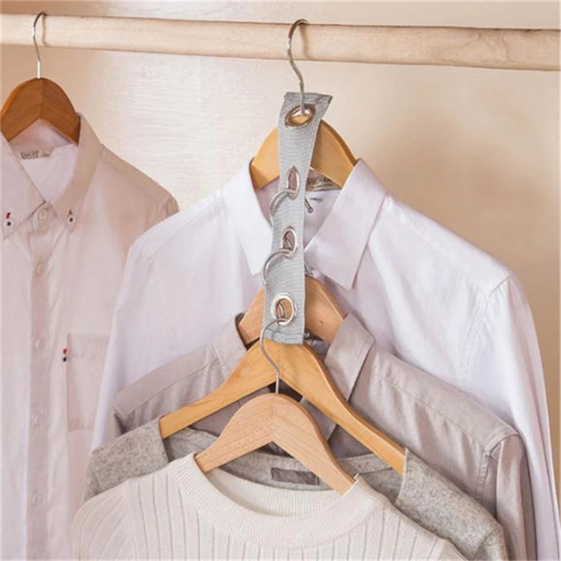 Closet Hanger Wonder Space Save Magic Extension Connection Clothing Rack Band Durable practical  Portable Simple  Portable 
