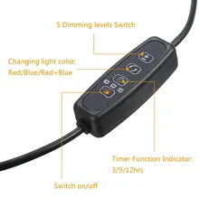 Завода светать светильник «гусиная шея» 3 головной Светодиодный светильник для гидропонных парников и оранжереи, с регулируемой яркостью