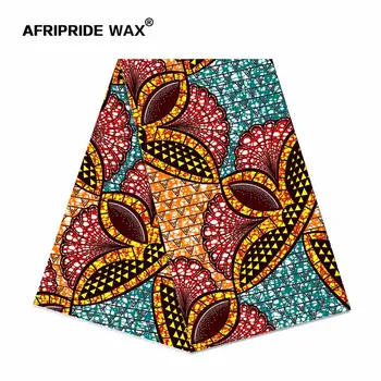 

African ankara print fabric wholesale 100% good cotton real wax brocade fabric for clothing one pattern 4 colors A18F0628