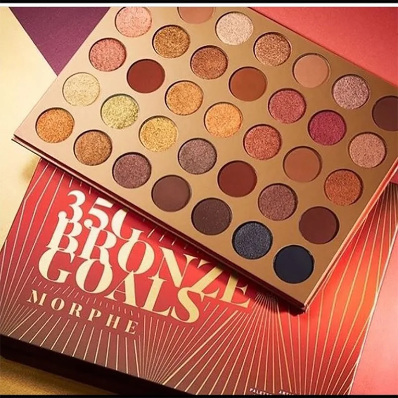 Morphe новые 35 г бронзовые цели тени для век Палитра Красочные Тени для век матовые мерцающие 35 палитра теней для век