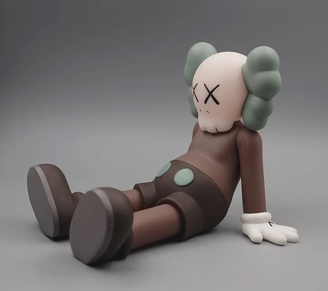 13cm Kaws Action Figures Toy Kawaii Cute Pvc Model Figurines Dolls Toys Home Bedroom Office Car Decor Gift For Kids Cartoon Fans Brown