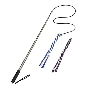 

POPETPOP Interactive Dog Teaser Extendable Flirt Pole Funny Chasing Tail Teaser and Exerciser for Pets