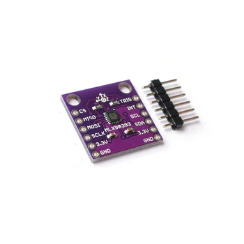 

Taidacent 90393 MLX90393 Digital 3D Hall Effect Sensor Linear Displacement Angle Rotation 3D Position Hall Effect Angle Sensor