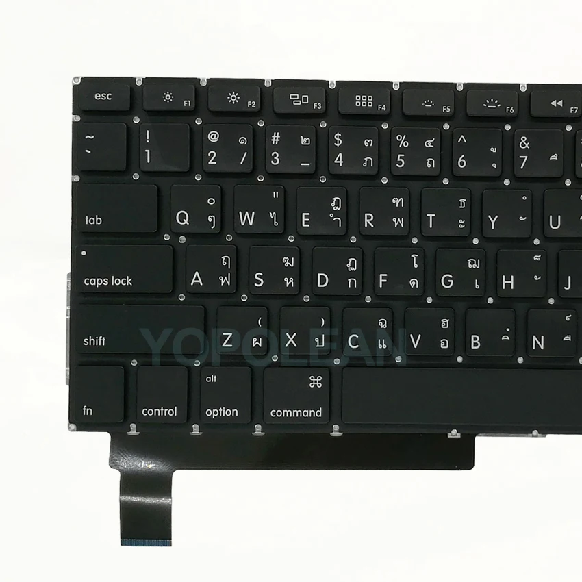 3 шт. новая тайская клавиатура + Подсветка для Macbook Pro Unibody 15 &quotA1286 2009 2010 2011 2012