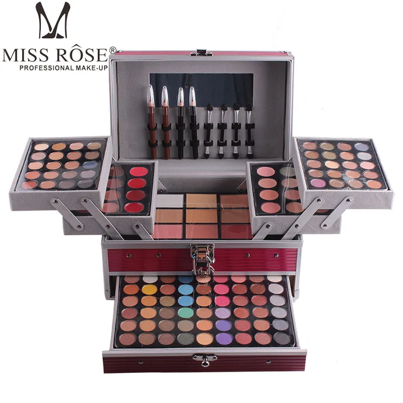 

MISS ROSE Professional Makeup Palette Sets Combo matte&shimmer eyeshadow Concealer Brightening waterproof foundation makeup kit