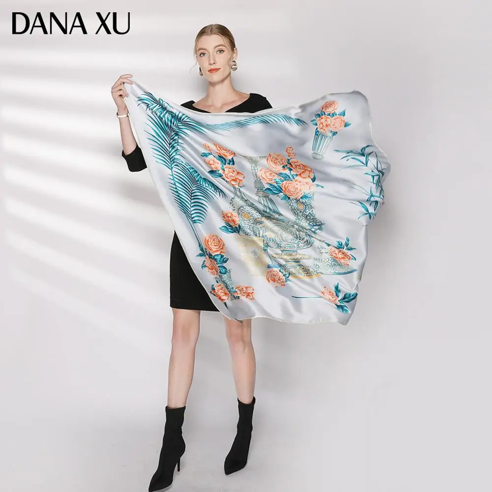 Модные шарфы и шали женские зимние теплые шарф-Пашмина Роскошные брендовые