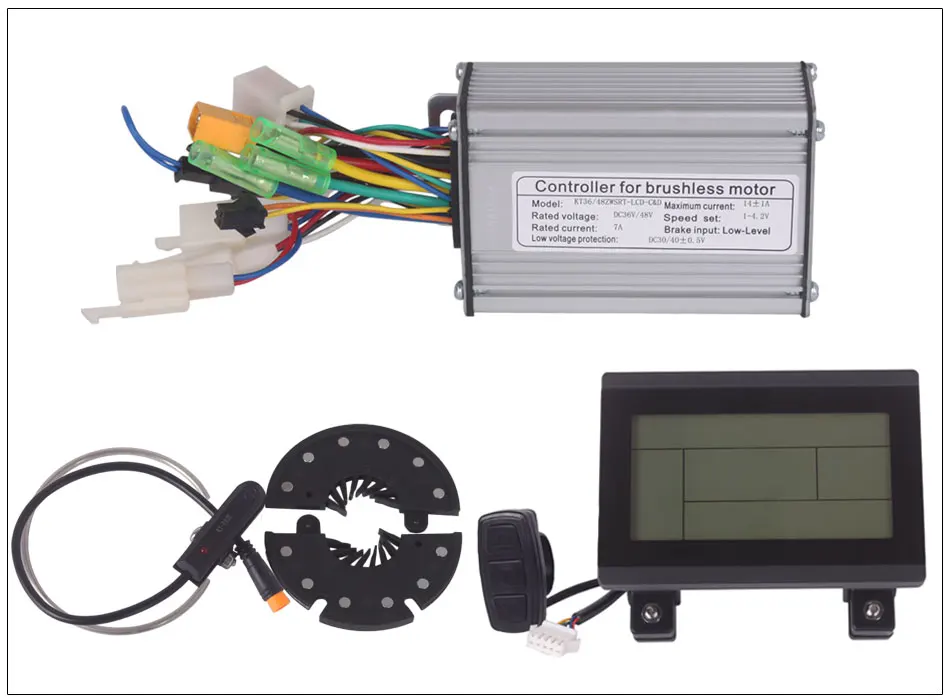 Perfect 36V 250W 48V 350W Controller LCD LCD3 display Meter PAS Set E-bike Conversion kit Dual Mode Hall Sensor and Hall Sensorless 4