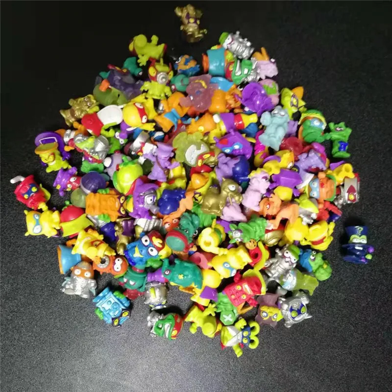 10pcs/lot Original Super zings Zomlings Action Figures Dolls 3CM Superzings Garbage Collection Toys Model Kids Birthday Gift