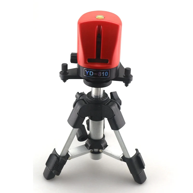 with tripod Ketotek YD-810 2 Крест Красный лазерный уровень 360 наливные измерительные инструменты Горизонтальные и вертикальные - Цвет: with tripod