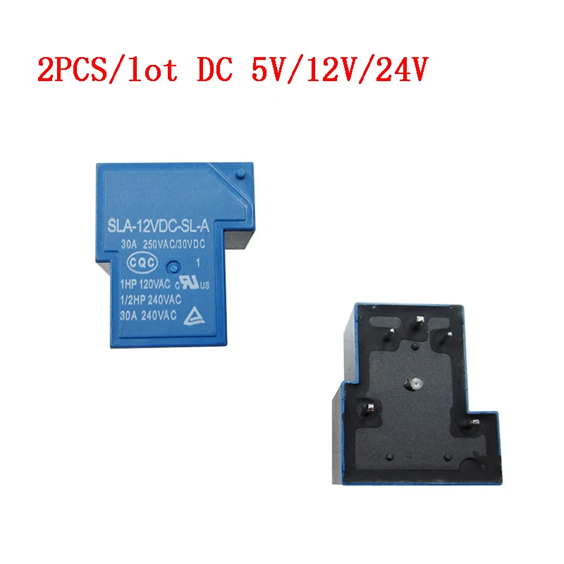 2 шт./лот DC 5 V/12 V/24 V Мощность реле SLA-05VDC-SL-A SLA-12VDC-SL-A SLA-24VDC-SL-A реле 5 В, 12 В, 24 В постоянного тока твердотельные реле T90 30A