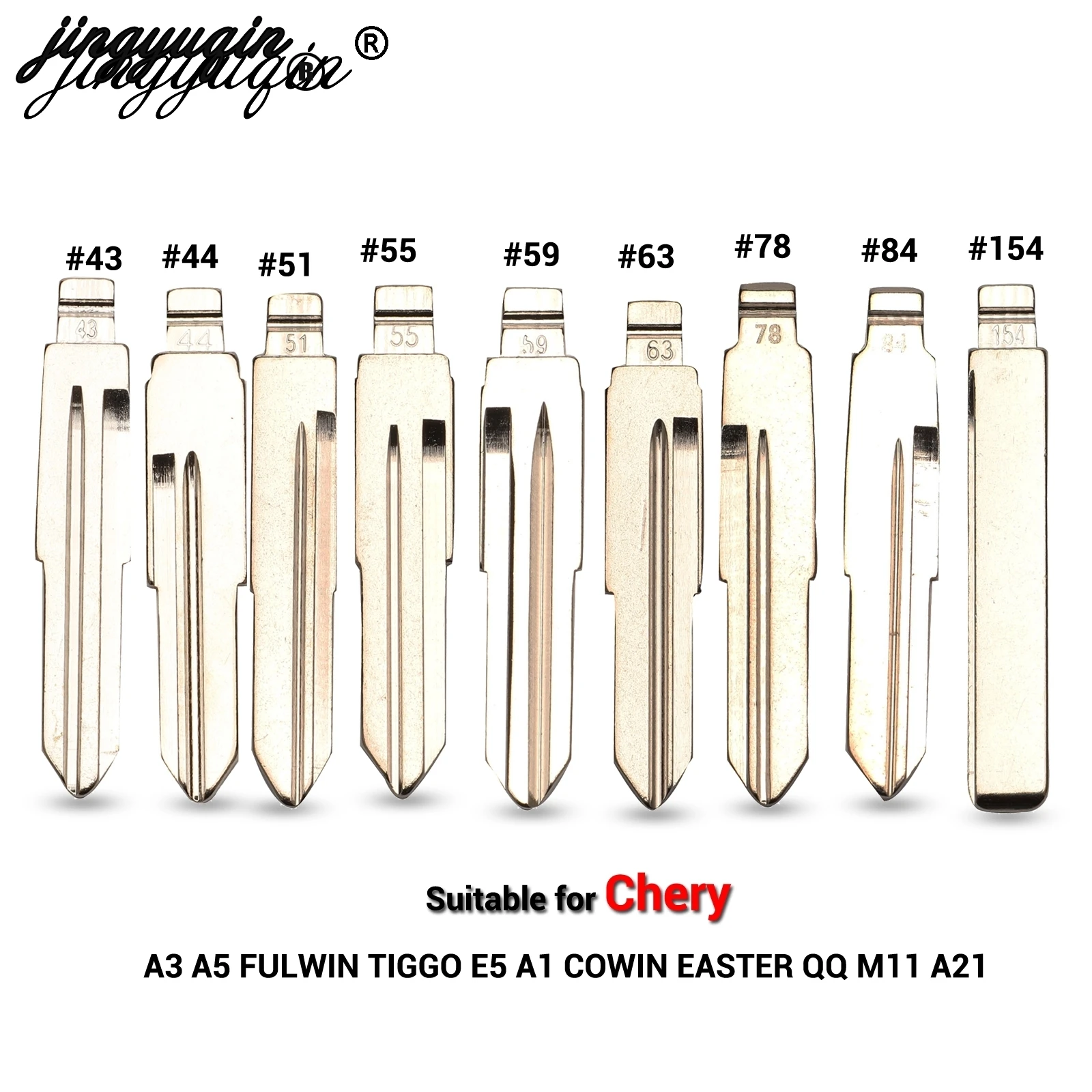 Jingyuqin 15x модель KD для Chery A3 A5 FULWIN TIGGO E5 A1 COWIN EASTER QQ3 QQ6 A21 S21 43 44 51 55 59 63 78 84|Ключ от авто| |