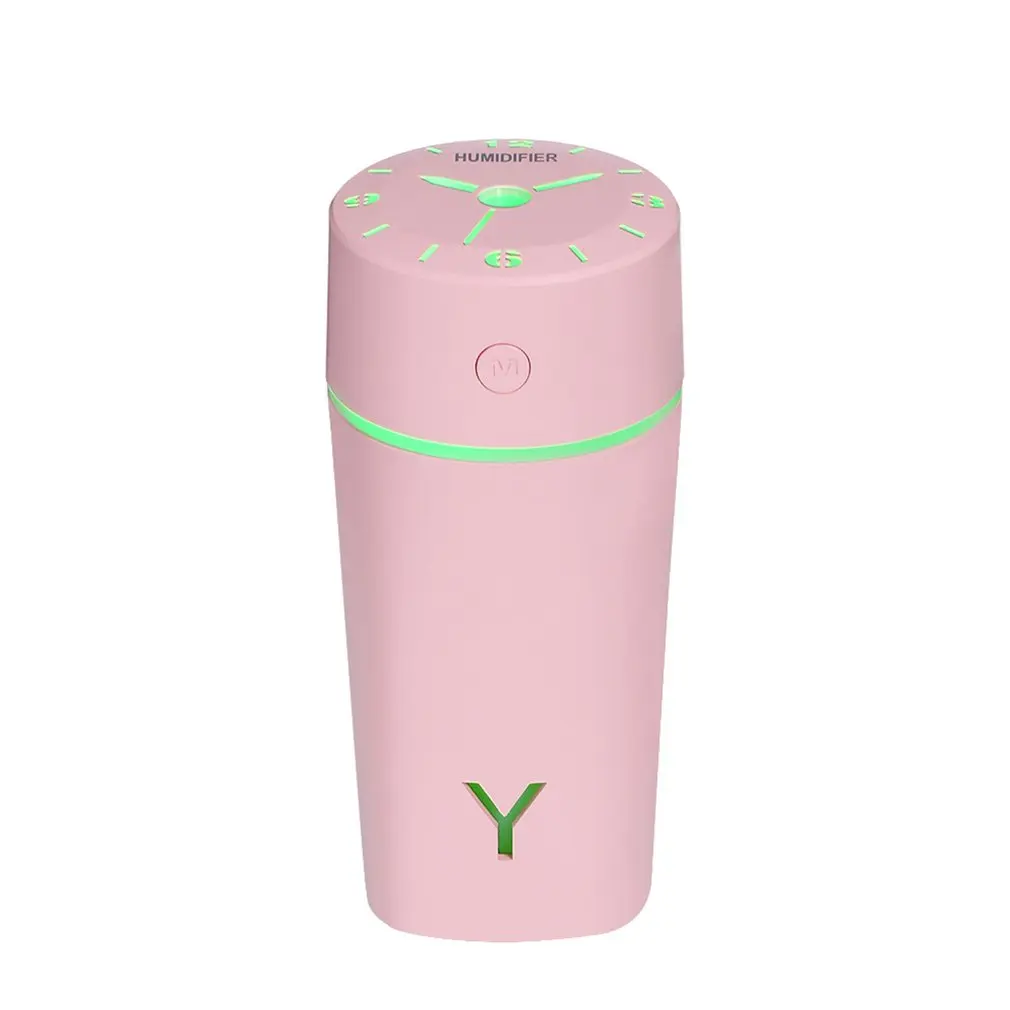 Красочный Светодиодный увлажнитель воздуха для дома, USB флакон, арома-диффузор, светодиодный, с подсветкой, для офисного тумана, освежитель воздуха - Цвет: pink