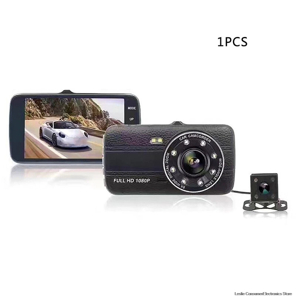 

New Driving Recorder4 Inch Double Recording Hd Reversing Image Driving Recorder 4 Inch Auto Parts Camera Wide Angle Lens Car