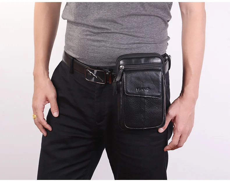 Многофункциональная мужская сумка для крупного рогатого скота pi yao bao, кожаный ремень, сумка для телефона, сумка через плечо, летняя новая стильная