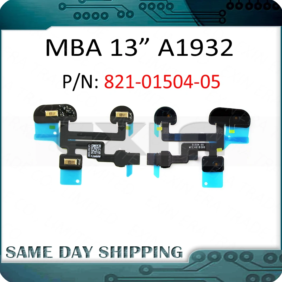 

New A1932 Mic. Microphone Flex Cable 821-01504-05 01504-05 for Macbook Air 13" A1932 Late 2018 Mid 2019 MRE82 MVFH2