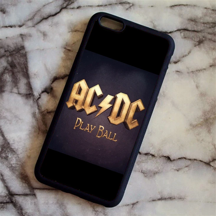 Фиолетовый KETAOTAO ACDC чехол для телефона с австралийской рок-группой s для iPhone 4S 5C SE 5 5S 6 6S 7 8 Plus XR XS Max чехол из мягкого ТПУ резины силикона - Цвет: Фиолетовый