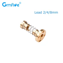 GmFive T8 Anti jeu ressort chargé M8 écrou élimination écrou tige filetée pour 8mm Acme vis à plomb bricolage CNC pièces d'imprimante 3D(China)