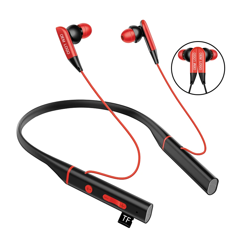 Магнитные наушники Bluetooth беспроводные стерео музыкальные спортивные с шейным