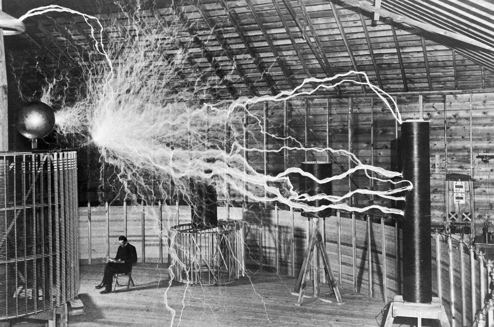Глянцевая художественная пленка NIKOLA TESLA LAB Шелковый плакат домашний Настенный