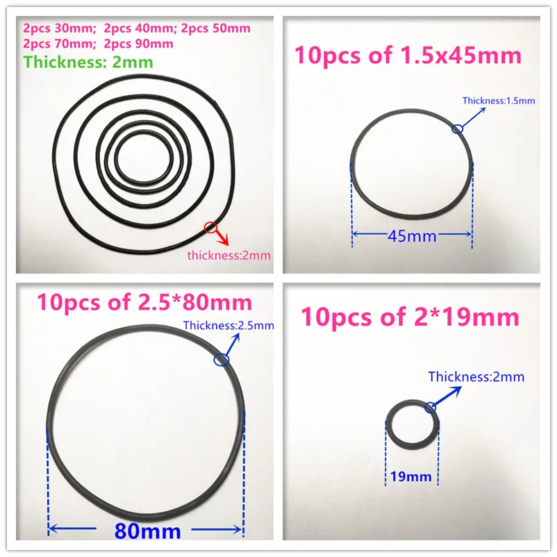 Rubber Belt Transmission Drive Belt 9 Sizes Silicone Rubber Band Pulley Transmission Engine Drive Round Belts Tape DIY Toy Module Car Motor Stretch Droppshipping