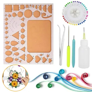 

Diy Paper Quilling Tools Kit Template Mould Board Pin Needles Tweezer Hamdmade Crafts Paper Decoration Tool
