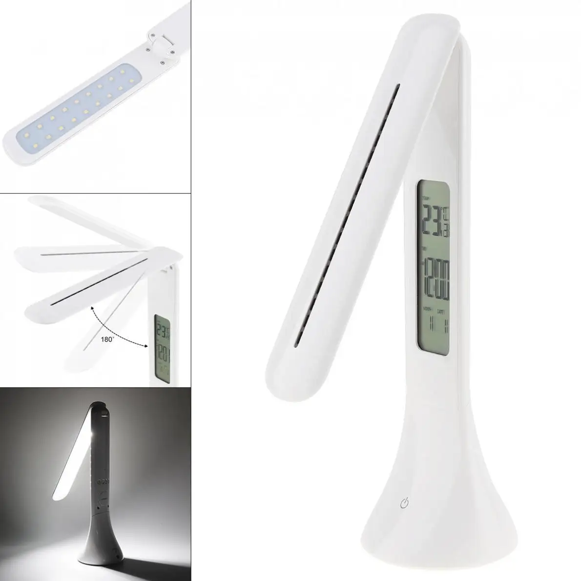 

811A Touch LED Screen Students Reading Eye Protection Table Lamp 180° Rotate Brightness Adjustment for Home Dormitory Office