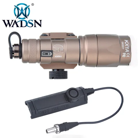 Tática com Dupla Interruptor de Fita Wadsn Softair Scout Lanterna Função M300 Tochas 280 Lumens Arma Caça Luzes Luz M300a
