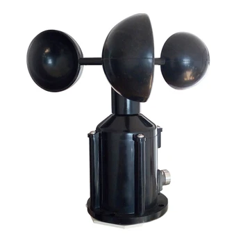 

GTBL Wind Speed Sensor Anemometer Three Cups Aluminium Alloyed Pulse Signal Output Sensors Instrument Meteorological Photoelectr
