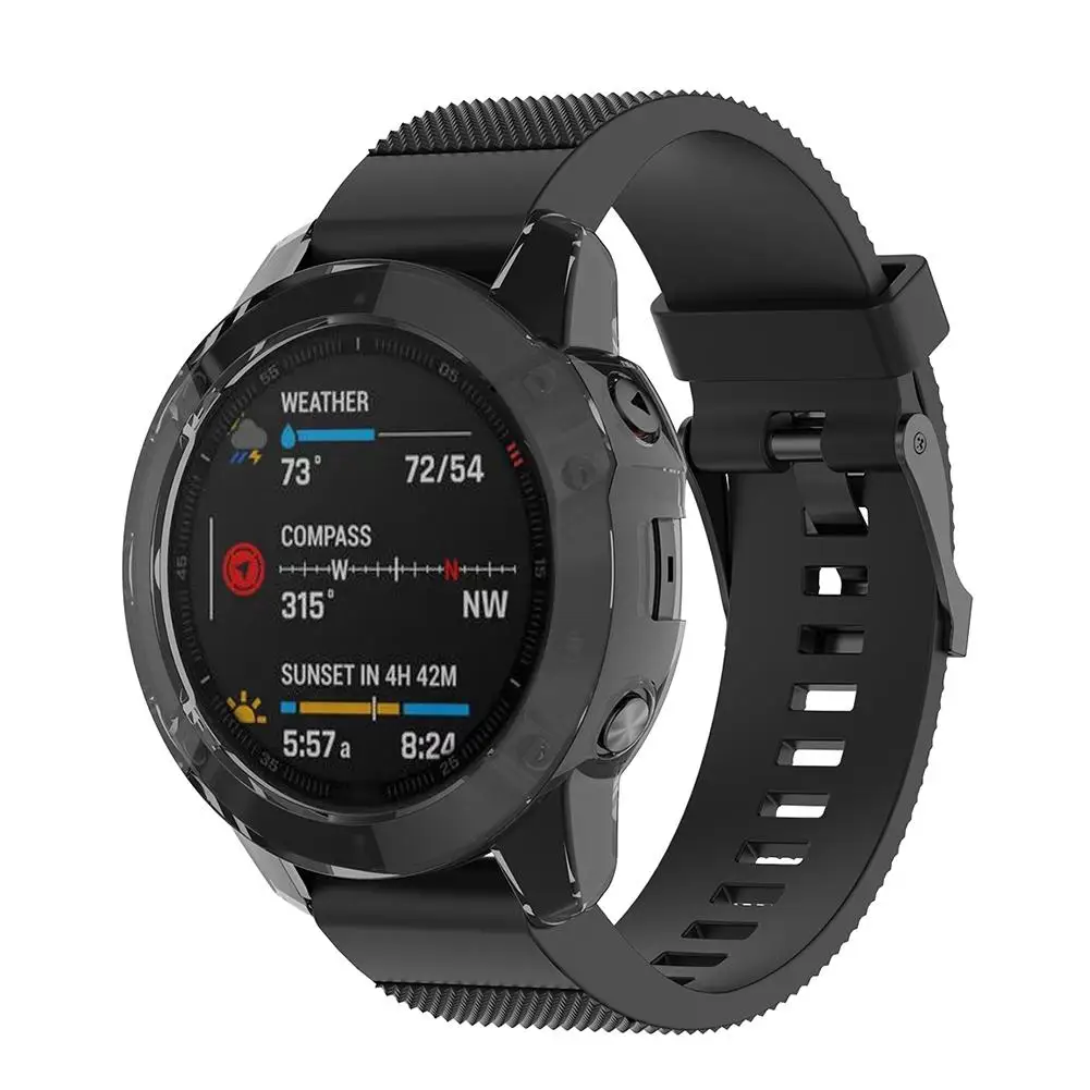 Ультратонкий Мягкий ТПУ защитный чехол для Garmin Fenix 6 Fenix6 защитный чехол умных часов Силиконовый чехол s