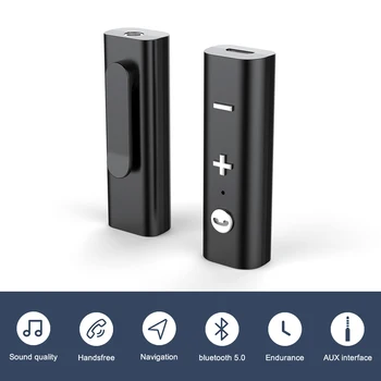 

Bluetooth 5.0 Receiver For 3.5mm Jack Earphone Wireless Adapter Bluetooth Audio Music Transmitter For Headphone
