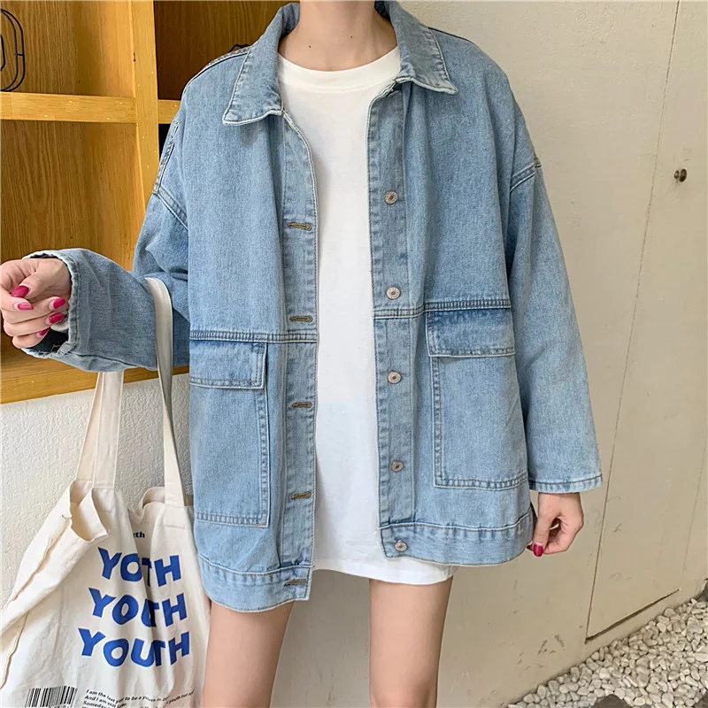 Spot Loose Denim Jacket Women Slimming 
