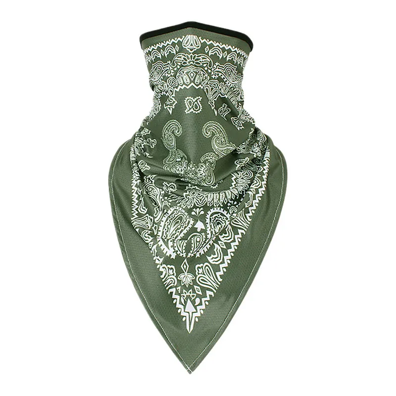 Army Green Велосипедная лицевая маска, капюшон, воротник, зимний шарф для верховой езды, дышащая велосипедная маска, ветрозащитное катание на лыжах, хип-хоп маска для уличного танца#2E0 - Цвет: Army Green