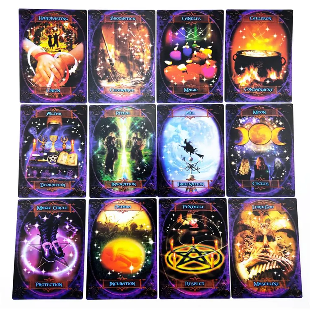 For Witches Wisdom Oracle Tarot Cards Stunning Deck Of 48 Card Board Deck Game For Family Party Playing Card Entertainment Games