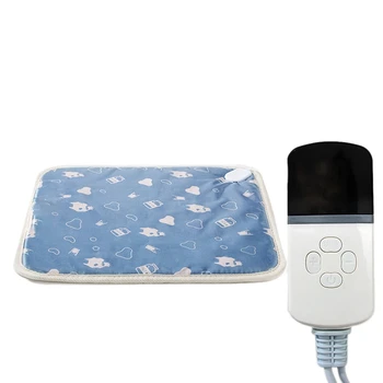 

WSFS Hot 9-Speed Intelligent Timing Adjustable Temperature Washable Cover Pet Heating Pad Electric Pet Bed Heater US Plug