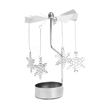 

Rotating Butterfly Candlestick Creative Silver Candlestick Wedding Table Decoration Christmas Porte Bougie Home Decor DD60ZT