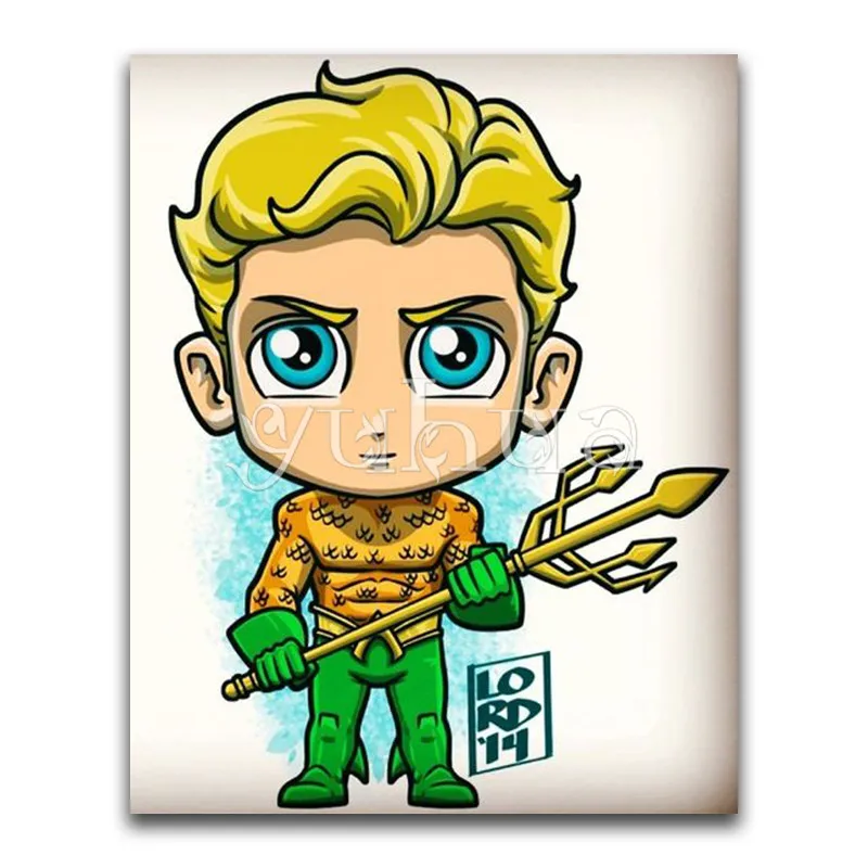5D алмазная живопись мультфильм Marvel DC super hero Goku полная квадратная Алмазная вышивка крестиком полная круглая Алмазная мозаика распродажа - Цвет: 10