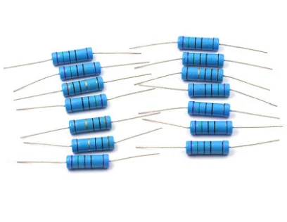 5W 1% Metal Film Resistors 0.1R~10M 10pcs/lot