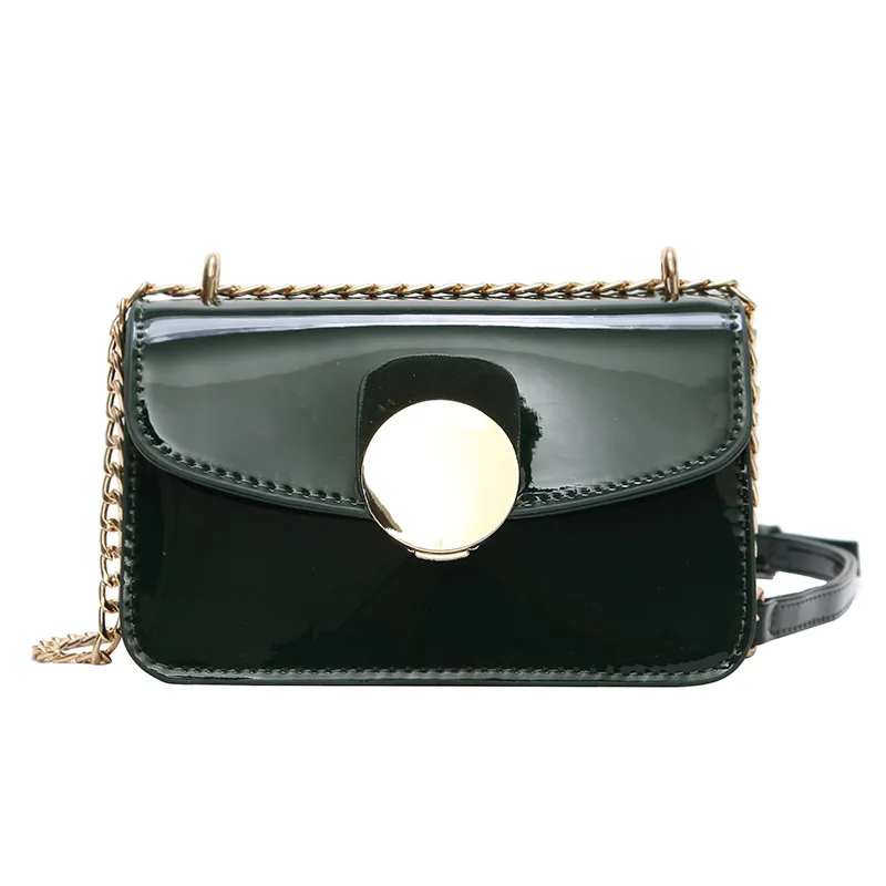 

Korean-style Fashion 2018 Spring New Style Handbag Lock Chain Square Sling Bag Crossbody Bag WOMEN'S Bag