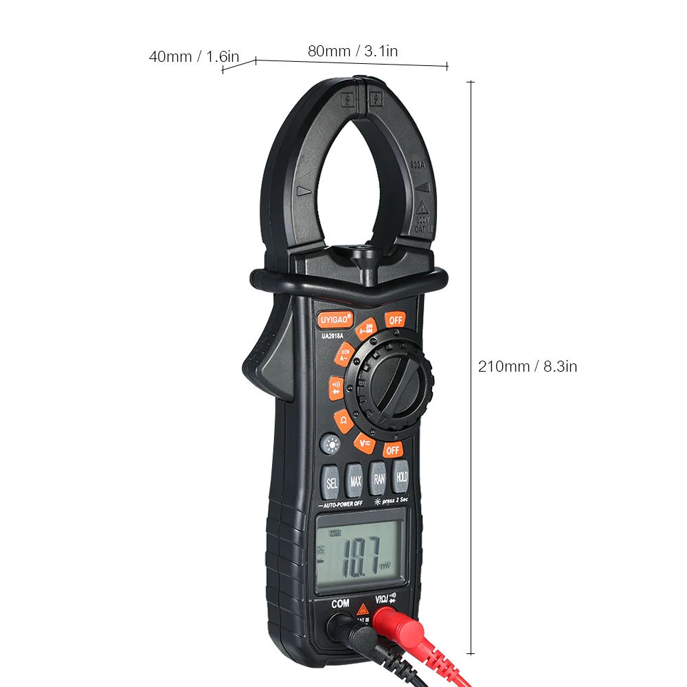 UYIGAO цифровой клещи 1999 отсчетов Автоматический диапазон ручной мультиметр Amperimetro вольтметр ток зажим сопротивление тестер
