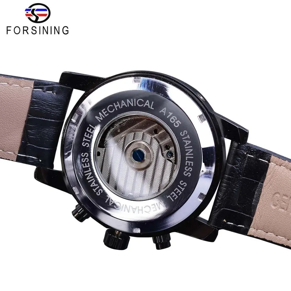 Forsining Tourbillion, черные, золотые, волнистые, с циферблатом, модные, повседневные, дизайнерские, мужские часы, Лидирующий бренд, механические, автоматические наручные часы для мужчин