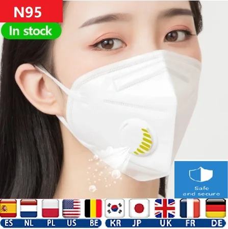 

50/100/120pc N95 PK FFP2 FFP3 Face Mask 95% Filter Protective Cover Protective Cover Dust Cover Filter Gas Mask PM2.5