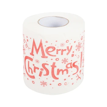 

2020 merry Christmas toilet paper Christmas decorations for home paper roll toilet paper xmas new year navidad toilet roll