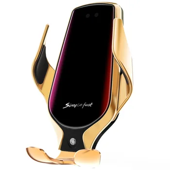 

10W/7.5W/5W Car Wireless Charger Automatic Clamping Touch Button Automatic Matching Phone Charger for iPhone 11 Huawei Xiaomi