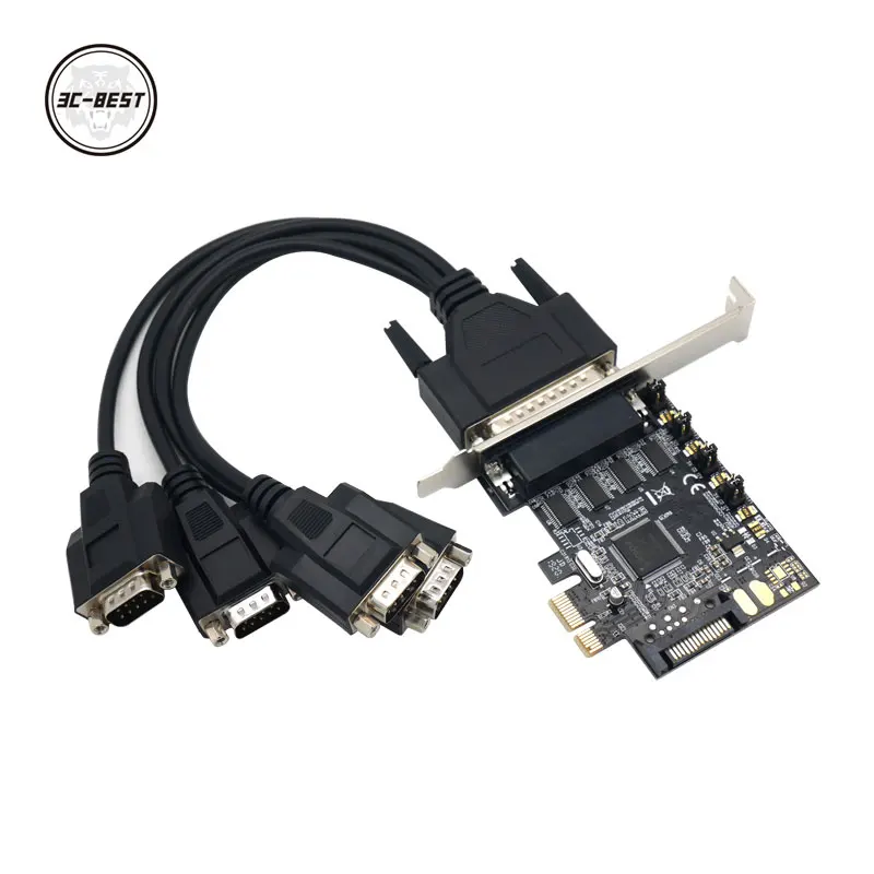

PCIe 4 s последовательный порт карты PCIe к RS232 Расширенная карта DB9 pin COM карта