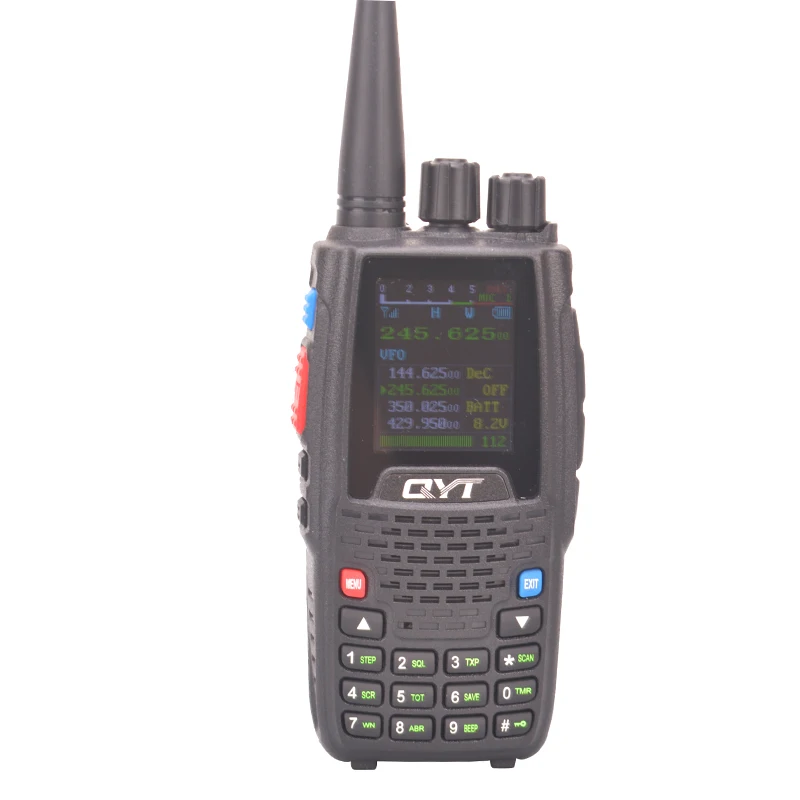 Четырехдиапазонный режим ожидания TX и RX Walkie talkie Scrambler QYT KT-8R портативный FM VOX цветной экран двухстороннее радио