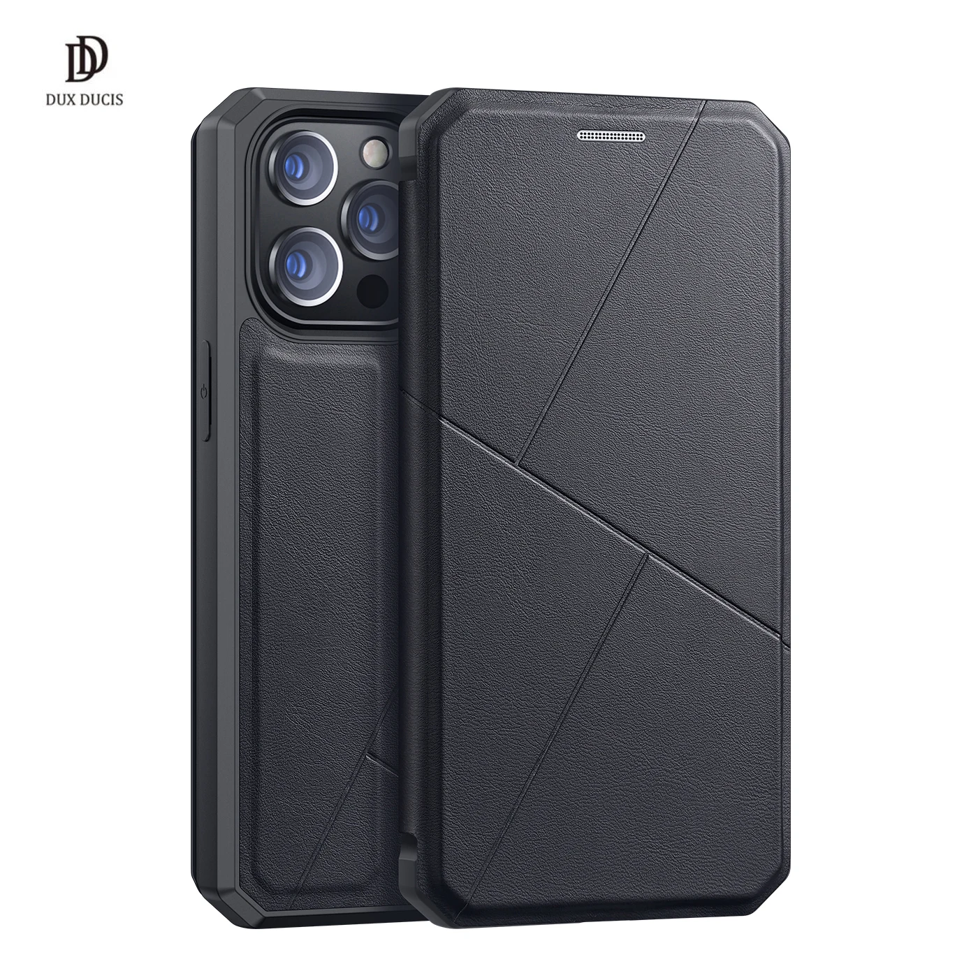 Чехол для iPhone 13 Pro роскошный кожаный чехол-кошелек DUX DUCIS Skin X Series флип-чехол с